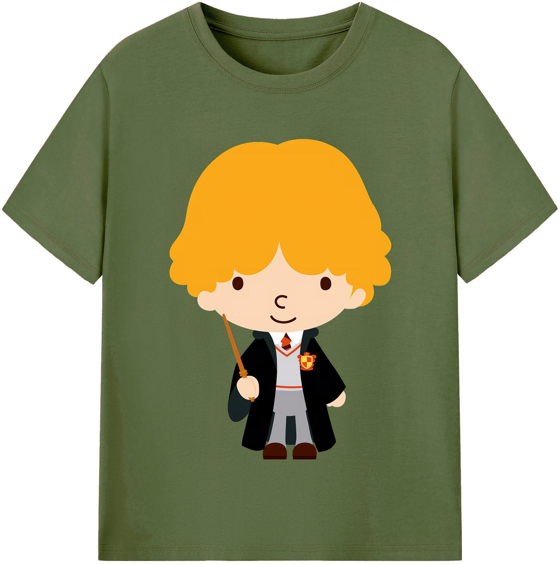 （画像用） Harry Potter ハリー・ポッターシリーズ 綿100％半袖Tシャツ（フロントプリント）